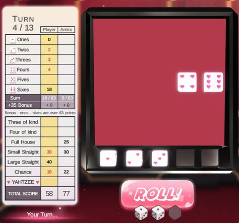 Yahtzee Girl Gameplay .